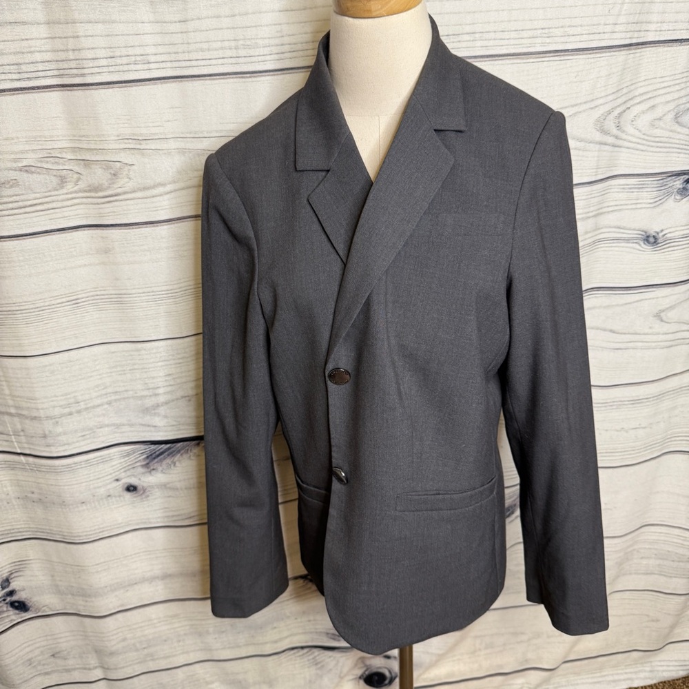 Calvin Klein Charcoal Gray Women's Blazer